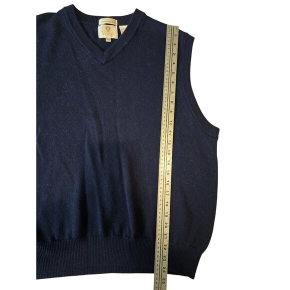 Viyella Men’s XL Patrick James 100% Merino Wool V-Neck Pullover Sweater Vest - Picture 4 of 5